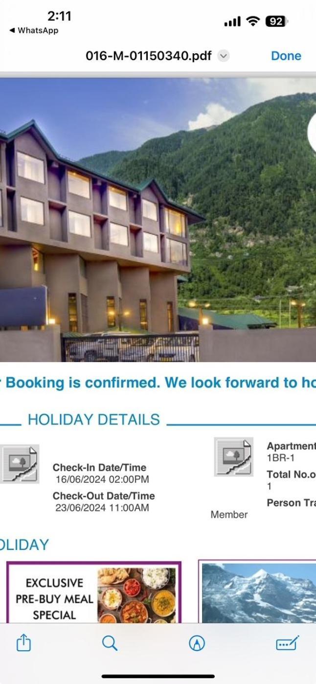 Hotel Park Paradise Manali Manāli Kültér fotó